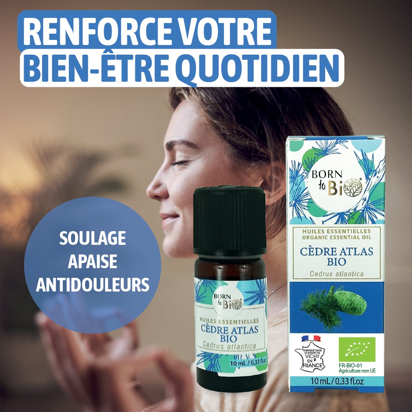 Huile essentielle Cèdre Atlas Certifiée Bio